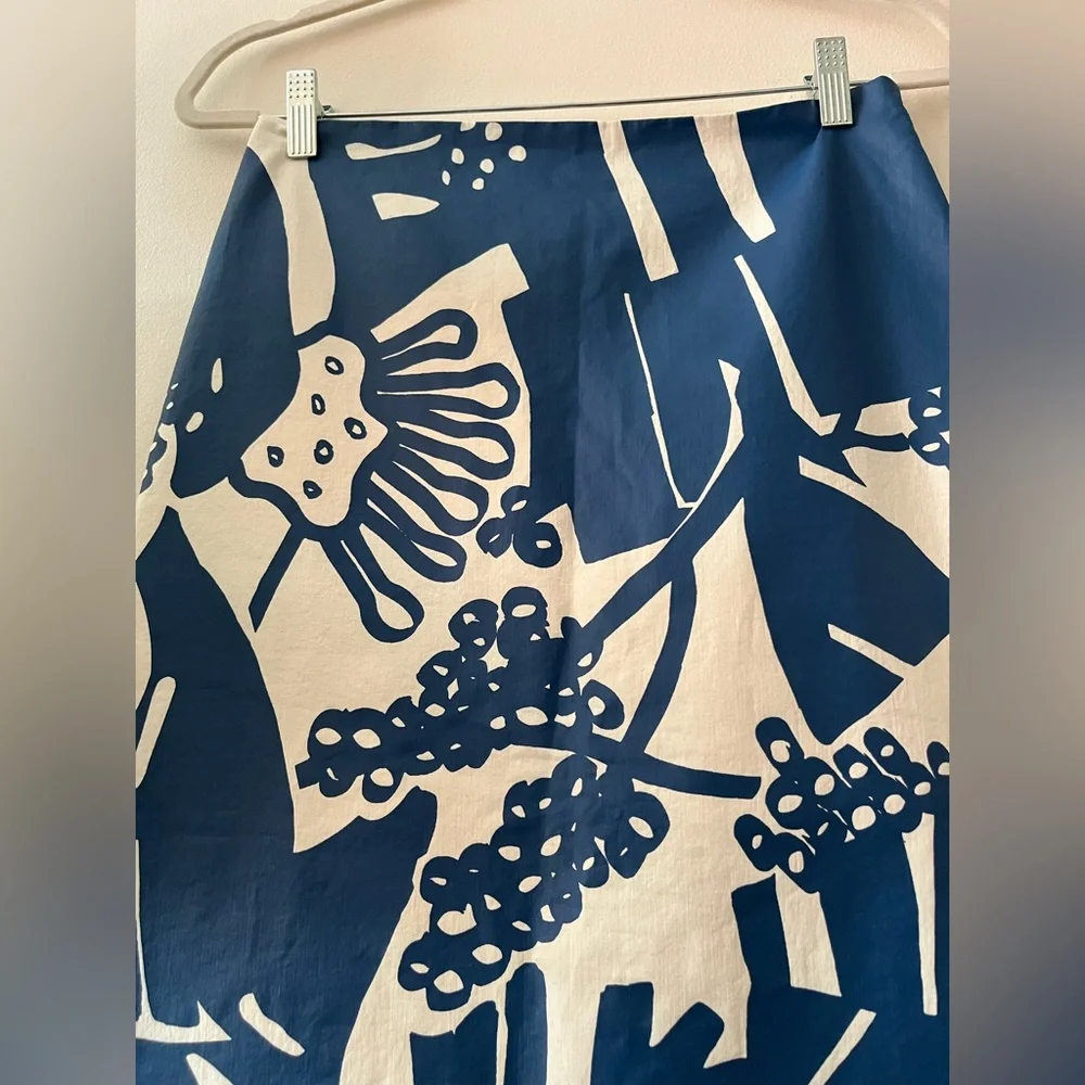 Floral abstract midi skirt - Picture 2 of 9